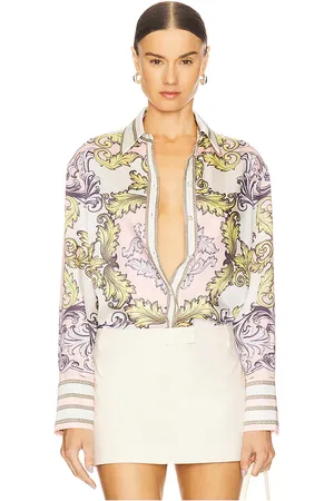 ALICE+OLIVIA Lane Oversized Button Down in