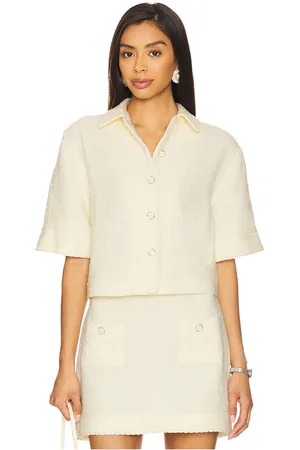 Simkhai Khloe Short Sleeve Button Down Top in