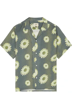 Bather Concrete Air Garden Camp Rayon Short Sleeve Shirt in