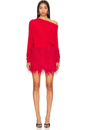 Norma Kamali Feather All IN One Mini Dress in