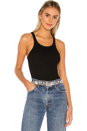 LnA Ribbed Skinny Racer Tank in