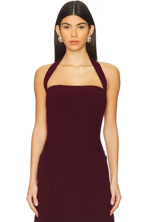 Lisa Yang Liana Top in Burgundy in