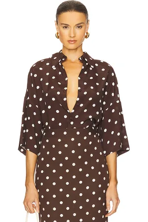 HEMANT AND NANDITA Oversized Polka Dot Shirt in