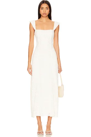 ROTATE Lace Wide Strap Dress in
