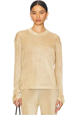 SER.O.YA Hana Metallic Knit Top in