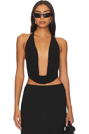 Indah Eres Cowl Neck Halter Top in