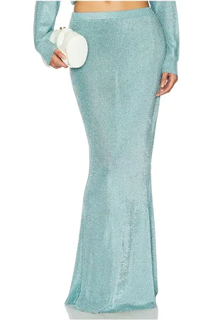 SER.O.YA Harmony Metallic Knit Skirt in