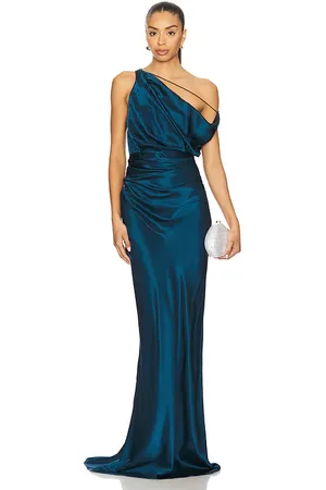 The Sei Strapped Off Shoulder Gown in