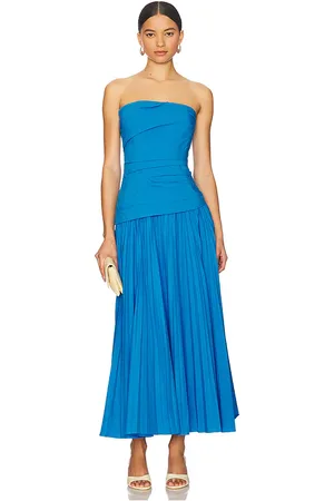 Simkhai Arie Strapless Bustier Midi Dress in