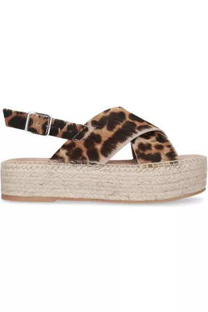 Sacha Dames Sandalen - Platform sandalen met luipaardprint