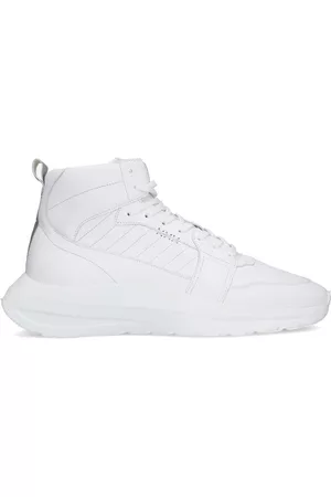 Sacha Heren Hoge sneakers - Witte leren hoge sneakers