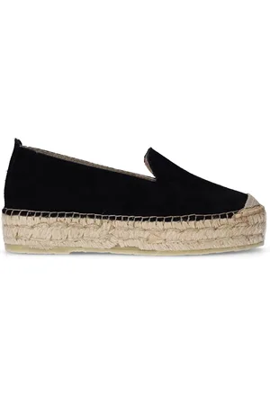 Sacha Zwarte suède espadrilles
