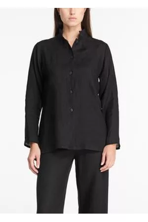 Sarah Pacini Dames Overhemden - Linnen shirt - met panelen