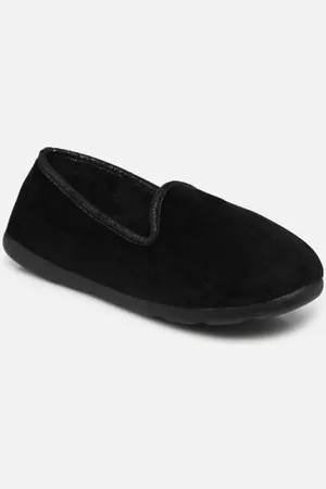 Isotoner Slipper Ergonomique EveryWear microvelours – passepoil suédine brillante by