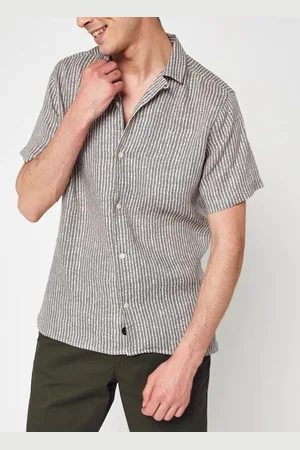 Casual Friday Anton Ss Printed Linen Resort Shirt by