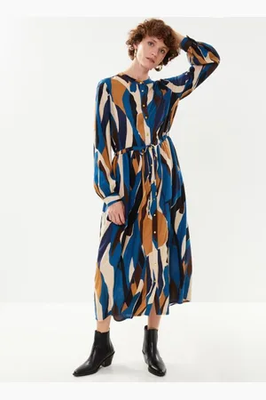 B YOUNG BYHISIA LONG DRESS - by
