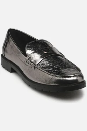 Coach Jocelyn crinkle metallic loafer by