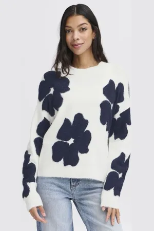 B YOUNG BYOMEA FLOWER JUMPER by