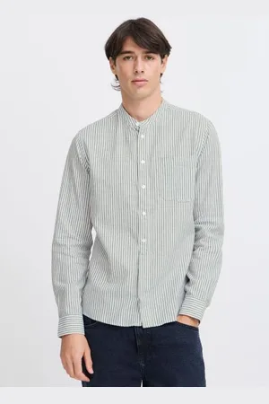 Casual Friday CFANDREW LS striped linen mix shirt by