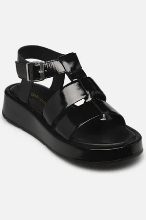 Georgia Rose Marico - sandales - Cuir Vernis plissé by