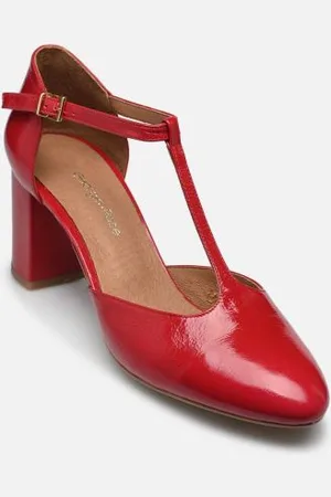 Georgia Rose Esolo - Cuir Vernis plissé by