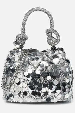 Guess Holiday Shine Top Handle Pouch by