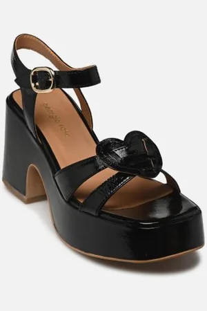 Georgia Rose Micorazon - sandales - Cuir Vernis plissé by