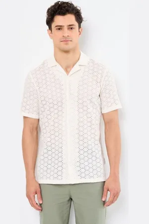 Casual Friday CFLOGAN SS RC broderie anglaise shirt by