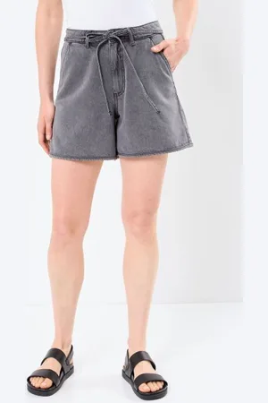 VILA VIKIKI HW BELT DENIM SHORTS DGD by