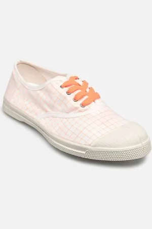 Bensimon Lacet Femme Neon Checks by