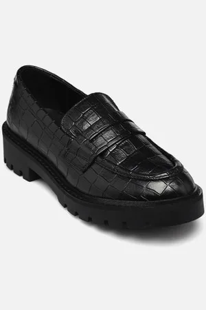 Calvin Klein FLATFORM LOAFER MG CROC LTH by