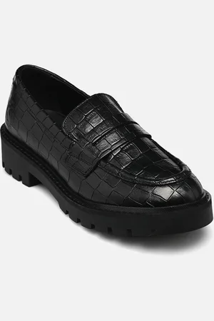 Calvin Klein FLATFORM LOAFER MG CROC LTH by