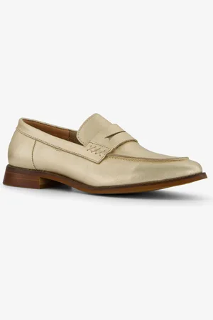 Hush Puppies Leren dames loafers metallic