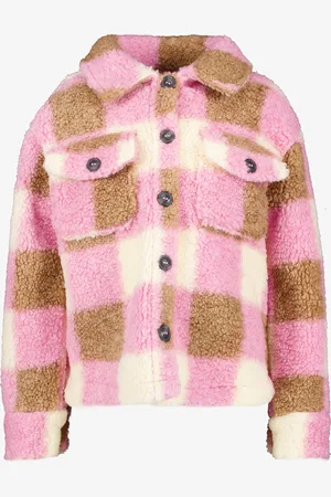 TwoDay Geruite meisjes teddy shacket