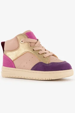 Blue Box Hoge meisjes sneakers paars