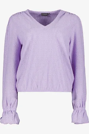 TwoDay Dames blouse met ajour lila