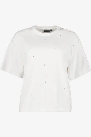 TwoDay Oversized dames T-shirt met strass