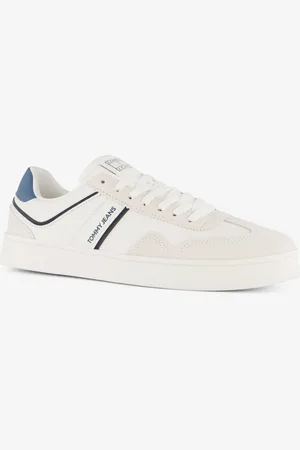 Tommy Hilfiger Leren heren sneakers blauw