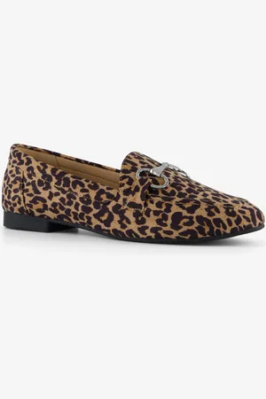 Nova Dames loafers luipaardprint