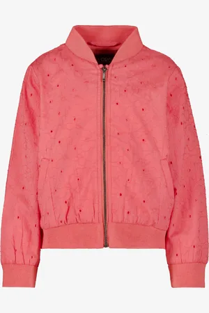 TwoDay Meisjes broderie bomberjack koraal