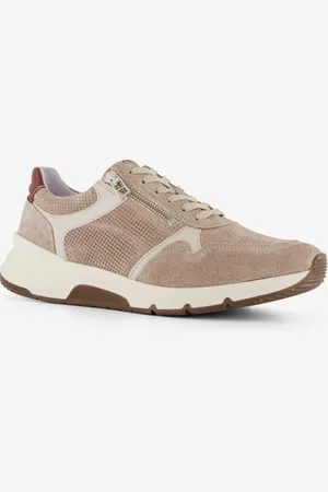 Hush Puppies Leren heren sneakers met rits