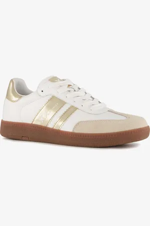 Mexx XX By metallic dames sneakers wit goud