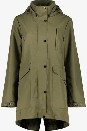 TwoDay Dames parka jas donkergroen