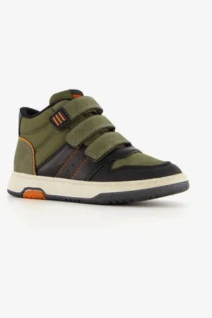 Blue Box Hoge jongens sneakers donkergroen
