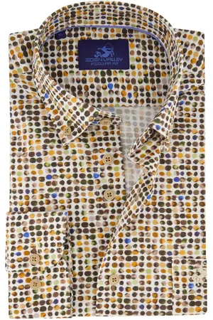 Eden Valley Casual overhemd katoen geprint wijde fit