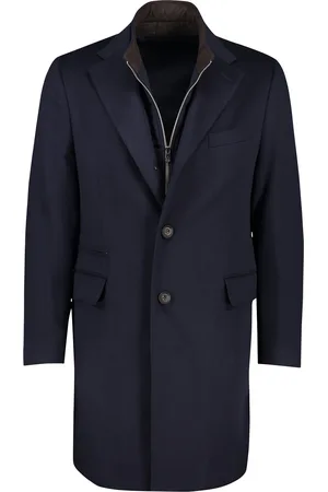 corneliani Winterjas effen normale fit