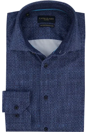 Cavallaro Napoli Navy overhemd Danboro