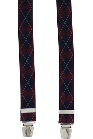 Lindenmann Bretels bordeaux navy motief