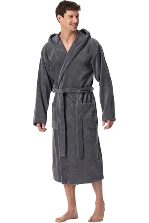 Schiesser Badjas Essentials effen katoen