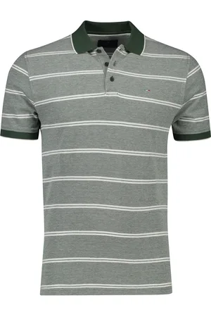 Portofino Poloshirt korte mouwen normale fit gestreept katoen
